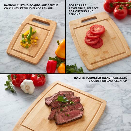 Sabatier Bamboo Cutting Board Set